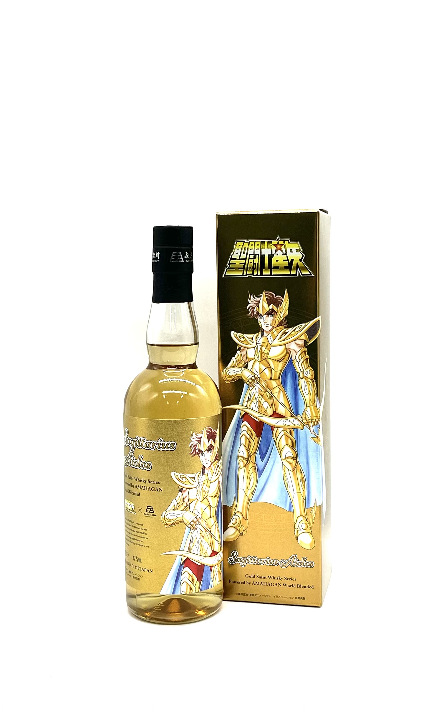 アマハガン　聖闘士星矢 ゴールドセイント　ウイスキーシリーズ　Powered　by　AMAHAGAN 「サジタリアス アイオロス」　47° 700ml