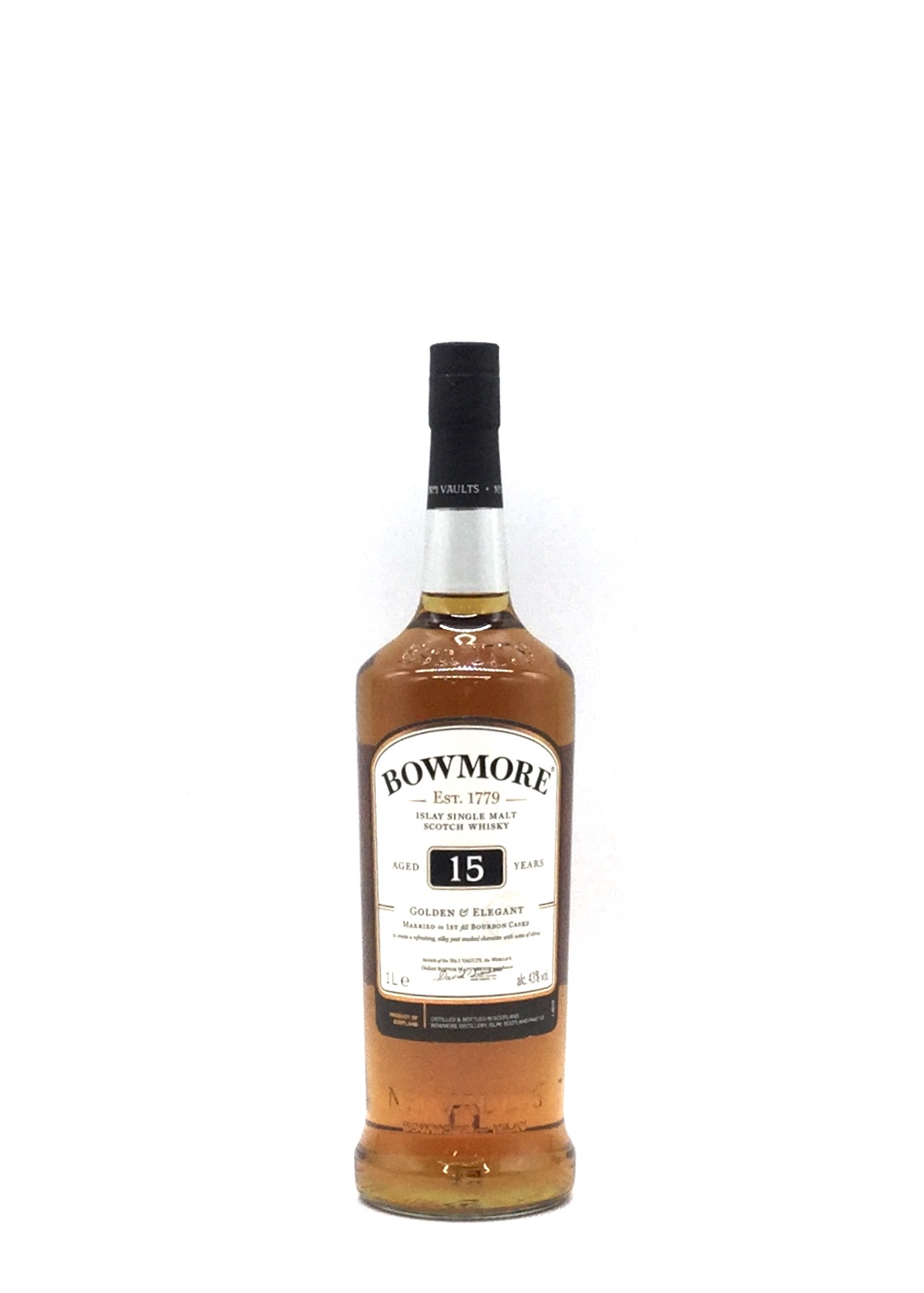 ボウモア 15年 ゴールデン＆エレガント 43％ 1000mlBOWMORE